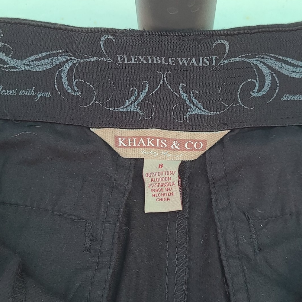 Size 8 khakis and Co  flexible  waist
